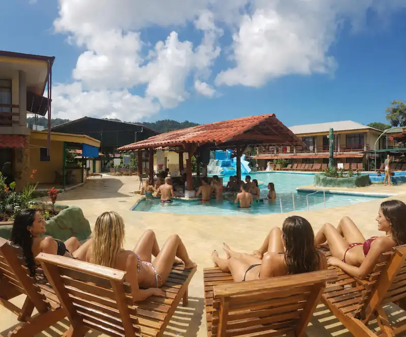 Poolside relaxation